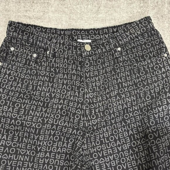 Black & grey Princess Polly trousers/pants - Picture 2 of 7